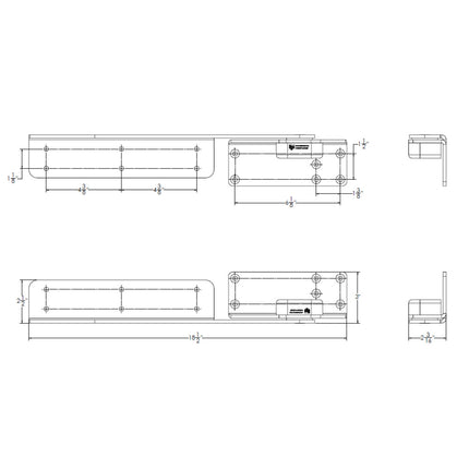 TACO Command Ratchet Hinge - 18-1/2" - 316 Stainless Steel Polished w/Hard Stop [H25-0048]
