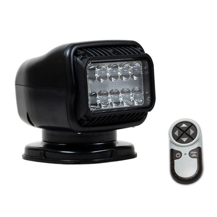 Golight GT Series LED Hybrid Light Permanent Mount w/Hardwired Dash Mount Remote - 12V - Black [20218GT]
