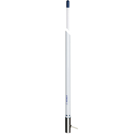 Scout 8' White VHF Antenna 6dB Stainless Steel Ferrule w/5M RG-58 Coax Includes PL-259 KS-42 [PF AN NVHF00007T]