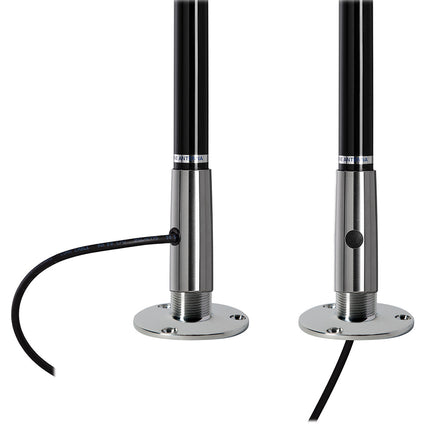 Scout Titan Series 4' Black VHF Antenna 3dB Stainless Steel Ferule w/5M RG-58 Includes PL-259 [PF AN NVHF00045T]