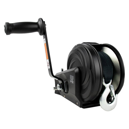Powerwinch Select Series Winch 2,500lb, 2 Speed, 8" Crank Arm - Carbon Black [21400-W-2500-8-B-R]