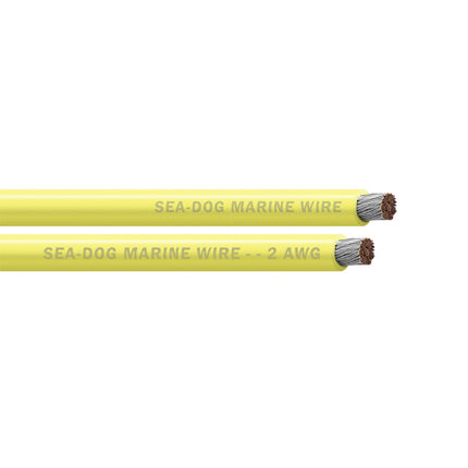 Sea-Dog 2 AWG Yellow Battery Cable - 100' [8002032]