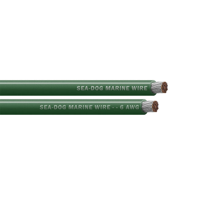 Sea-Dog 6 AWG Green Battery Cable - 100' [8006042]