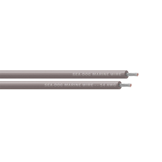 Sea-Dog 14 AWG Grey Primary Wire - 25' [8014110]