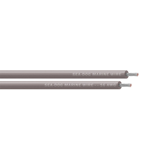 Sea-Dog 16 AWG Grey Primary Wire - 25' [8016110]