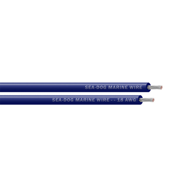 Sea-Dog 18 AWG Dark Blue Primary Wire - 1000' [8018069]