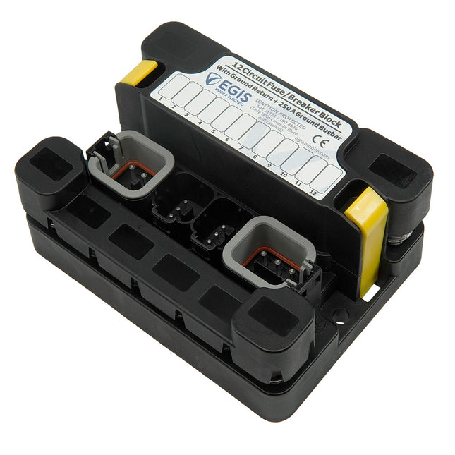 Egis MT Series 9+3 Sealed Fuse Block w/Ground Busbar [3493]