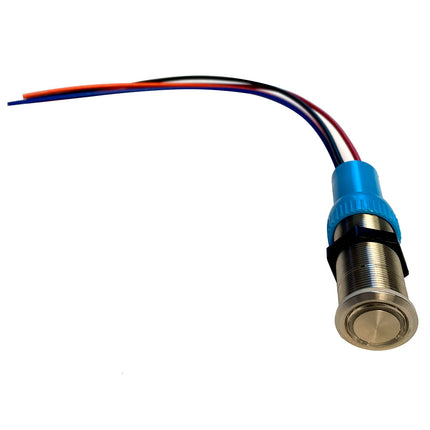 Bluewater 22MM Programmable Waterproof Momentary Off- (On) Switch w/Breaker [9060-2113]