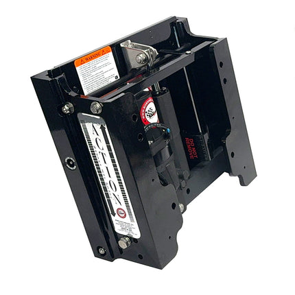 Bob's Machine 6" Setback Action Series Hydraulic Jack Plate - Gloss Black [100-106010P-PCGBLK-NOSPN-NG]