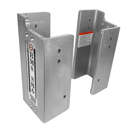 Bob's Machine 6" Fixed Setback Brackets w/1.5" Built-In Lift - Silver [100-406000-NOPC]