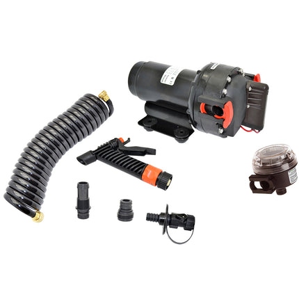 Johnson Pump 5.2 GPM Aqua Jet Washdown Pump Kit w/Hose - 24V [64534-24]