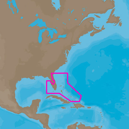 C-MAP  4D NA-D943 Florida & The Bahamas [M-NA-D943-MS]