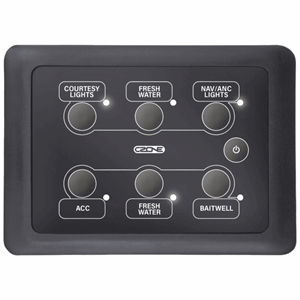 CZone Waterproof Keypad 3x2 Landscape - Black 80-911-0162-00