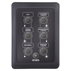 CZone Waterproof Keypad 2x3 Portrait - Black  80-911-0163-00