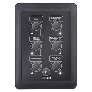 CZone Waterproof Keypad 2x3 Portrait - Black  80-911-0163-00