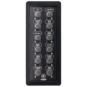 CZone Waterproof Keypad 2X6 Portrait - Black 80-911-0164-00