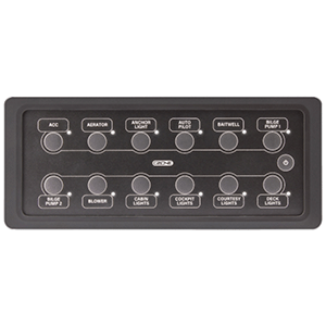 Czone Waterproof Keypad 6X2 Landscape - Black  80-911-0165-00