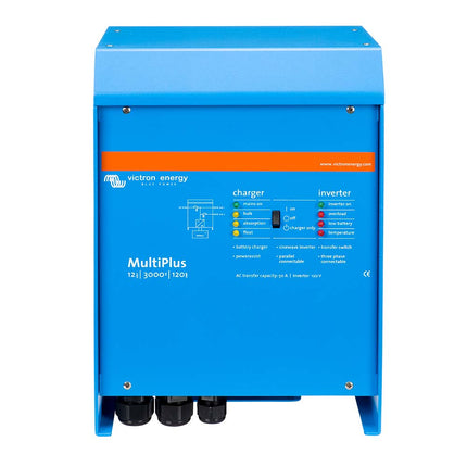 Victron MultiPlus Inverter/Charger 12 VDC - 3000VA - 120vAC w/120AMP Battery Charger - 50AMP Transfer Switch [PMP123021102]