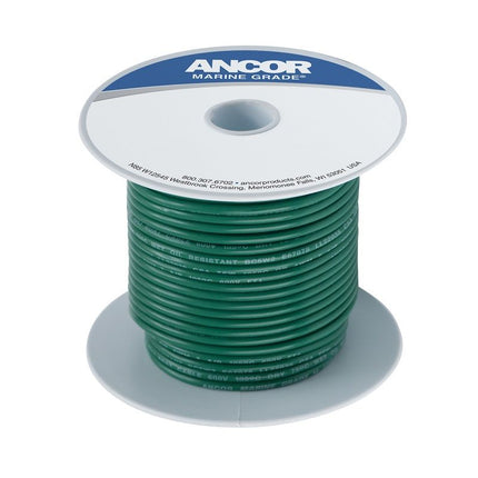 Ancor #10 Green 100ft Spool Tinned Copper