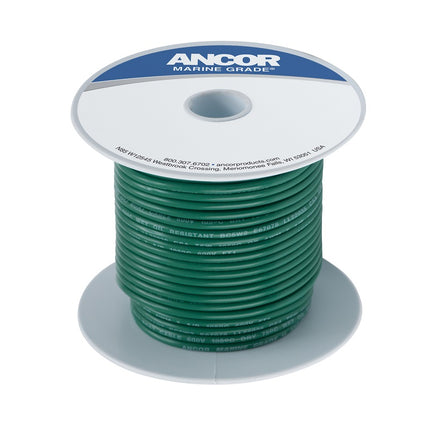 Ancor #8 Green 100ft Spool Tinned Copper