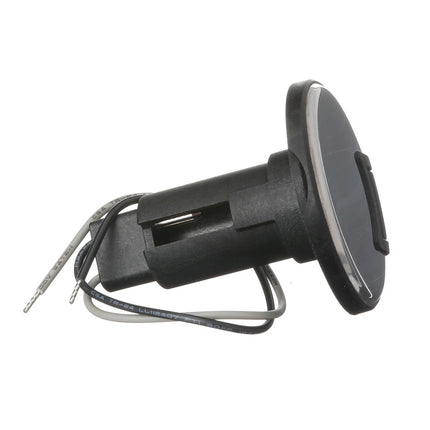 Attwood 910R Series Round Base 2-Pin Over Mold 306 Stainless Steel Black Cover