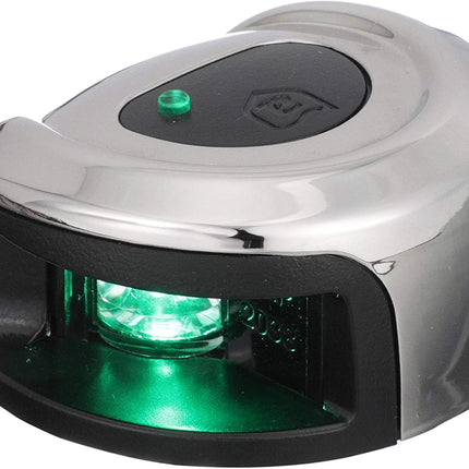 Attwood LightArmor Deck Mount LED Navigation Light 2NM Stainless Steel Green