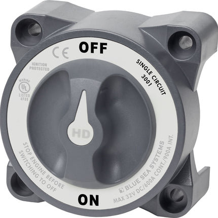 Blue Sea HD-Series Battery Switch On/Off 600A Alternator Field Disconnect