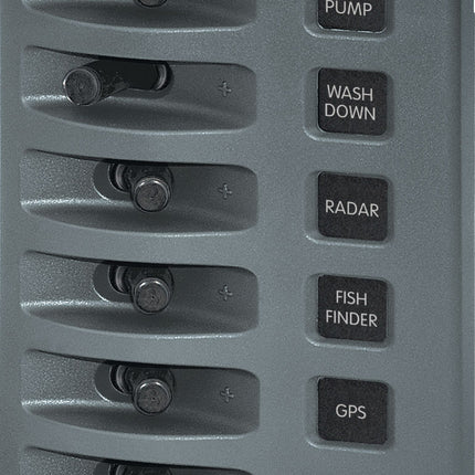 Blue Sea Weather Deck Panel 12v 6 Gang Switch Panel