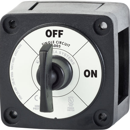 Blue Sea M-Series Battery Switch On/Off Black with Key
