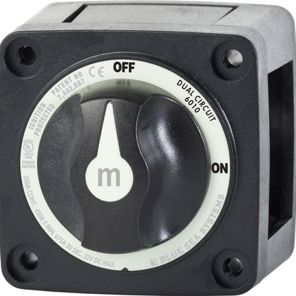 Blue Sea M-Series Battery Switch On/Off/ Dual Circuit Black