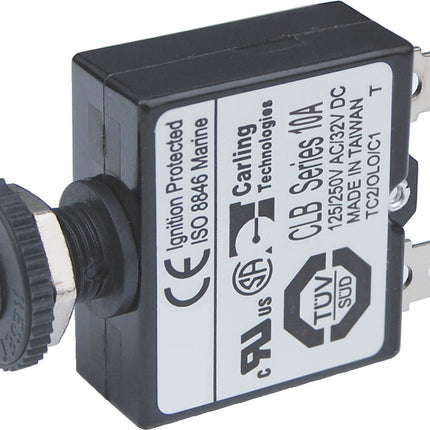 Blue Sea 10A Push Button Quick Connect Circuit Breaker