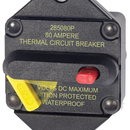 Blue Sea 285-Series 80 Amp Circuit Breaker Panel Mount