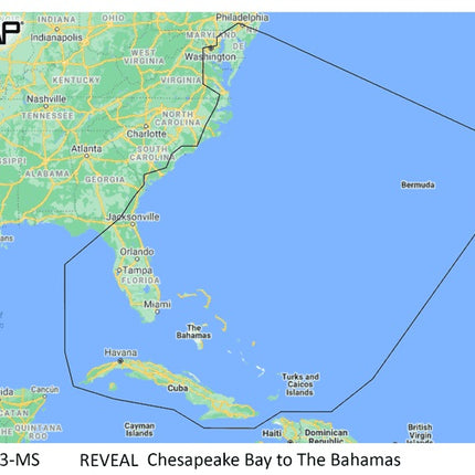C-MAP Reveal Coastal Chesapeake Bay to the Bahamas