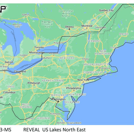 C-MAP Reveal Inland US Lakes North East