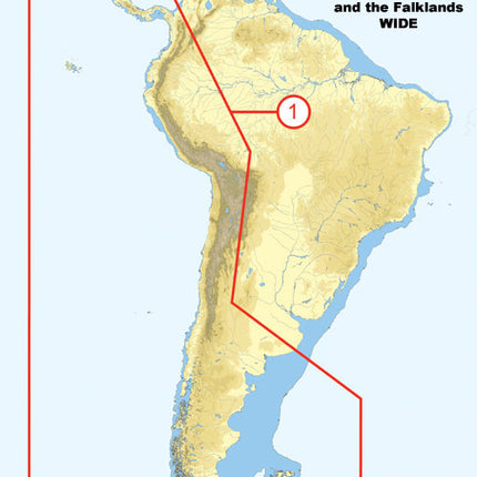 C-MAP SA-M500 Max Wide C Card Costa Rica - Chile - Falklands
