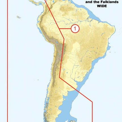 C-MAP SA-M500 Max Wide SD Costa Rica - Chile - Falklands