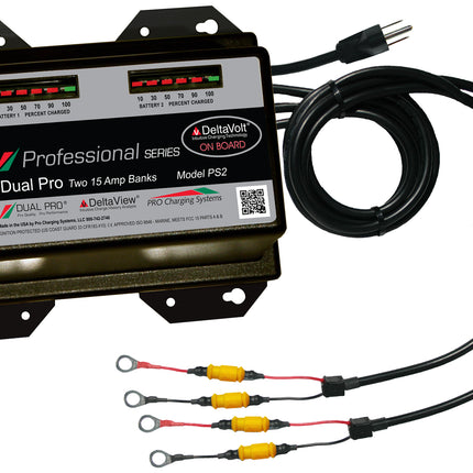 Dual Pro PS2 Battery Charger 2 Bank 30 Amps