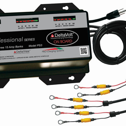 Dual Pro PS3 Battery Charger 3 Bank 45 Amps