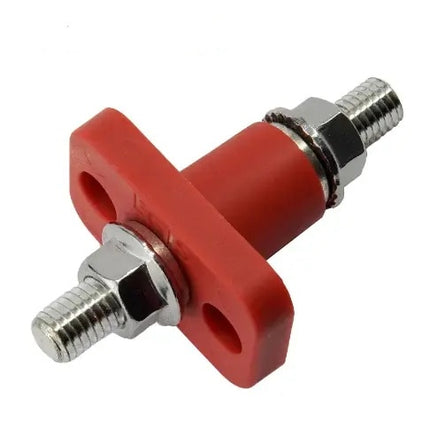 EGIS Feed Through Terminal Red M8 (5/16") Retail Pack