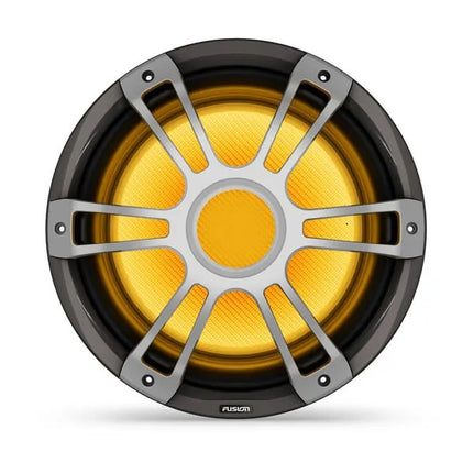 Fusion SG-SL123SPG 12in 600 Watt Sub-Woofer Sports Grill Gray