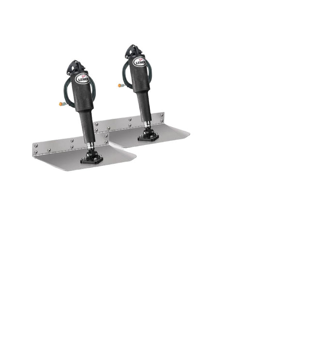 Lenco 9inx12in Standard Mount Trim tab Kit 12v LED Integrated Switch