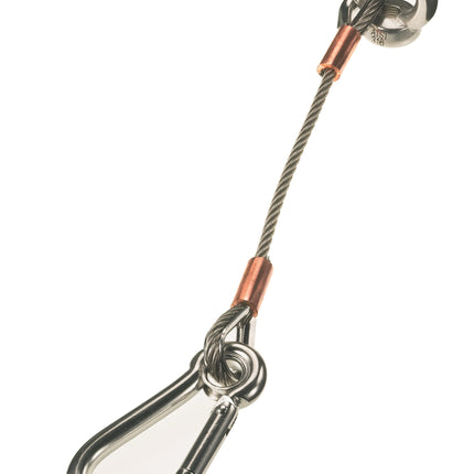 Lewmar 66840028 Anchor Strap 12in 4mm Cable with 8mm Caribiner Clip