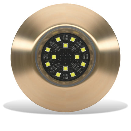 Lumishore ORA TIX404 Thru-Hull Mount Underwater White LED Bronze Housing 12/24vDC