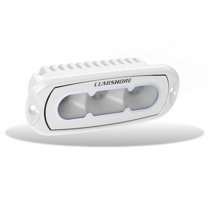 Lumishore ECLIPSE 4in Flood LED Light Flush Mount White Finish