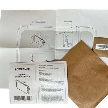 Lowrance Flush Mount Kit For Elite FS 9