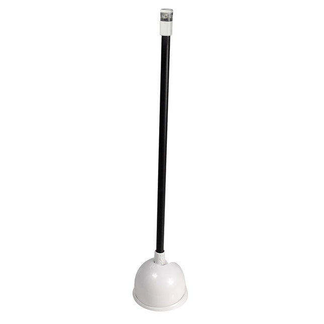Lumitec Contour 12in Anchor Light, Black Sleeve White Base 12/24vDC