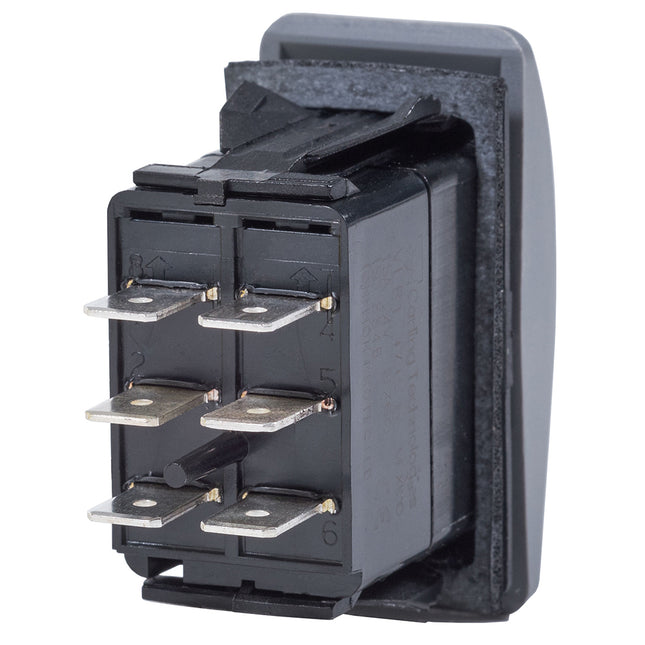 Blue Sea 8222 Water Resistant Contura III Switch - (ON)-OFF-(ON) - Grey [8222]