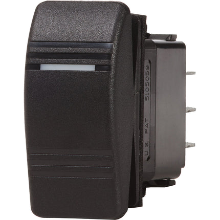 Blue Sea 8289 Water Resistant Contura III Switch - DPDT (ON)-OFF-ON - Black [8289]