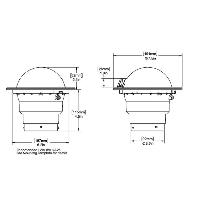 Ritchie FB-500 Globemaster Compass - Flush Mount - Black - 12V - 5 Degree Card [FB-500]